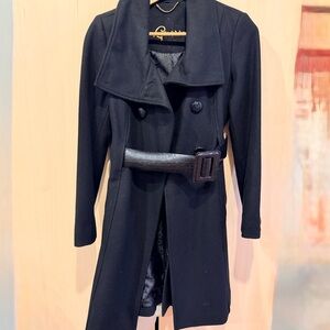 Guess Black Trench Coat for Women